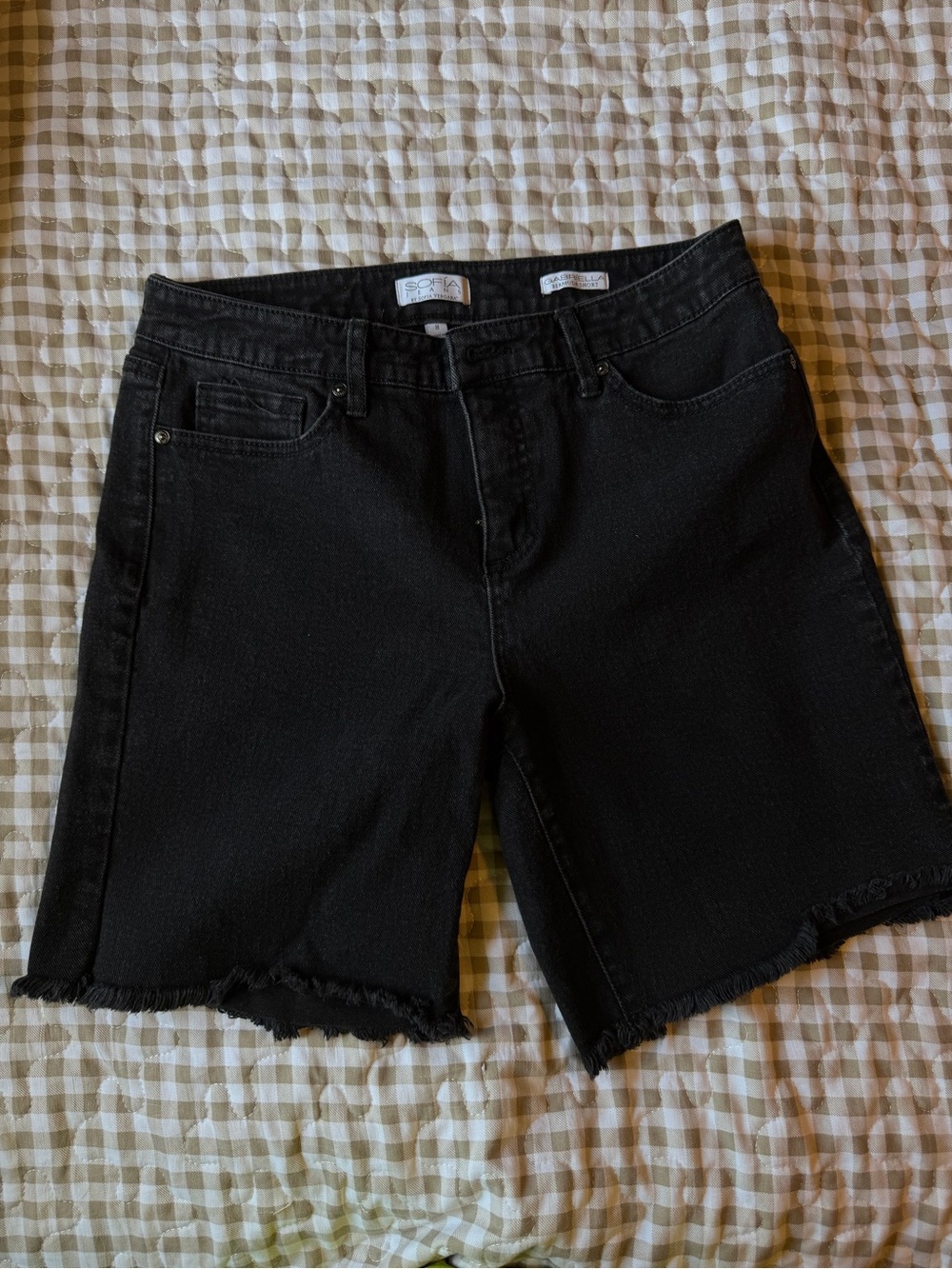sofia by sofia vergara Black Denim Jean Shorts - size 8
